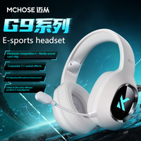 MCHOSE G9 E-sports headphone Tri-Mode game Bluetooth computer microphone Wireless USB 7.1 channel surround sound Game Earphone