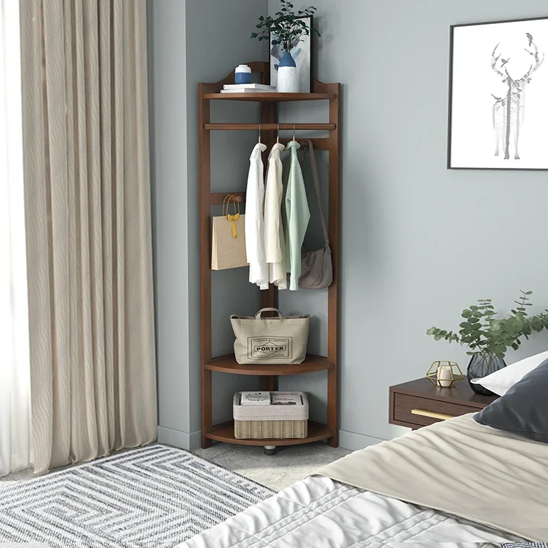 Simple Solid Wood Coat Rack for Bedroom Stable Structure Modern Design Easy to Clean Easy to Use Premium Quality High Quality