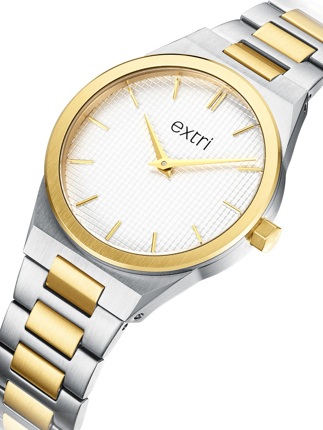 Extri Women Watches Minimalist All Stainless Steel Gold Quartz Wrist Watches Luxury Lady Girl Dress Fashion Gifts Watches