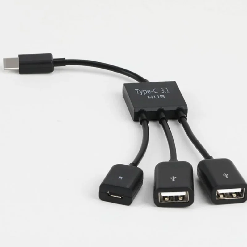 Adaptador USB tipo C Cable OTG USB C 3,0 2,0 macho a USB Micro hembra adaptador USB Hub para Samsung Xiaomi Huawei