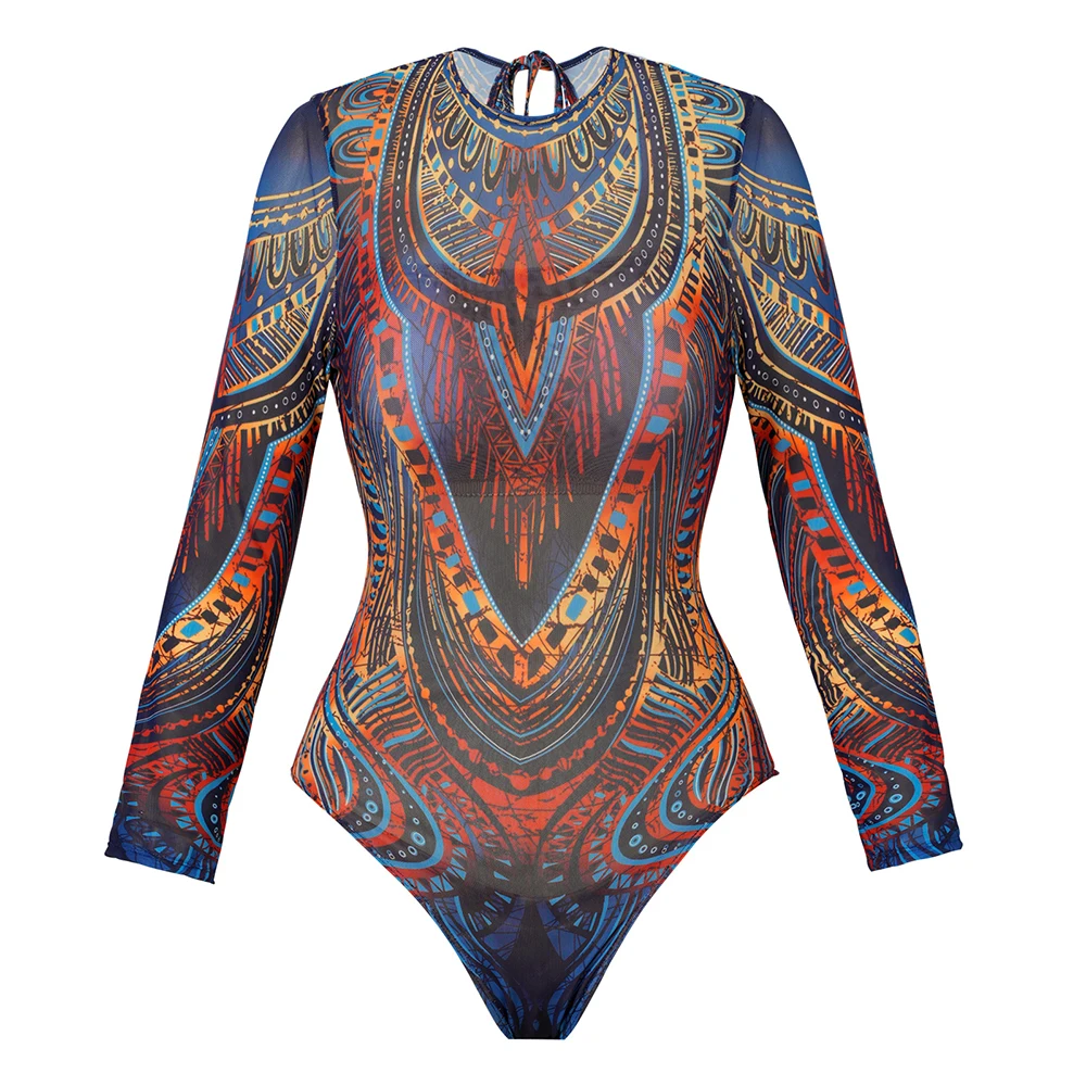 2026 Long Sleeve Sheer Sun Protection One-Piece Set Swimsuit Women Sexy Rash Guard Swimwear Bodysuit Beachwear With Coverup 2 2026 Long Sleeve Sheer Sun Protection One-Piece Set Swimsuit Women Sexy Rash Guard Swimwear Bodysuit Beachwear With Coverup 2