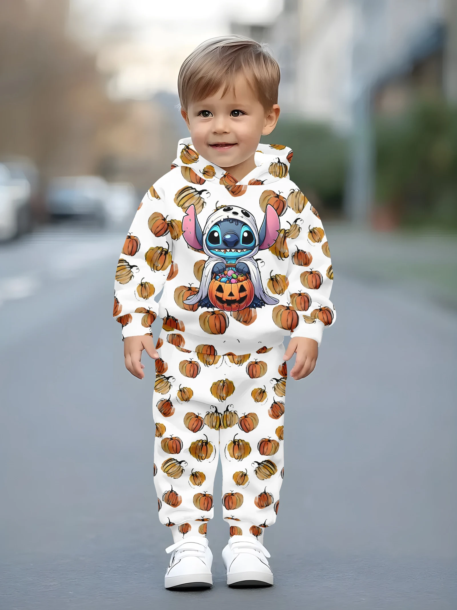 

Детский забавный наряд с надписью, фирменная толстовка с капюшоном и спортивные штаны с принтом, модная весенне-осенняя одежда для малышей