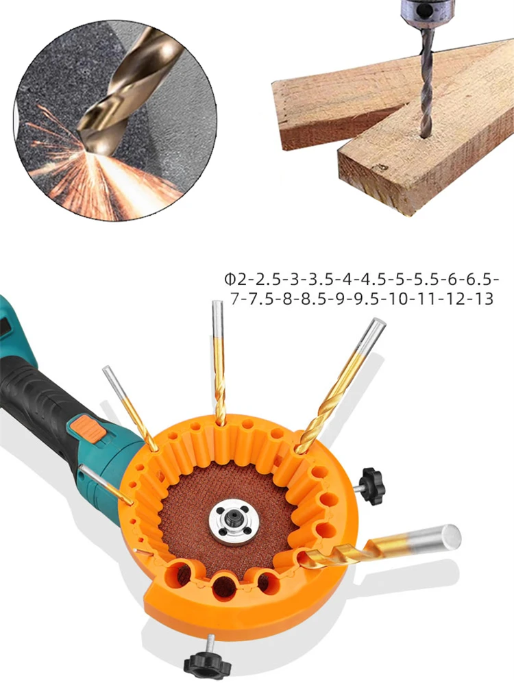 

Multipurpose Drill Bit Grinding Sharpener Polishing Grinding Tool Powered Tool Parts Applicable Angle Grinder