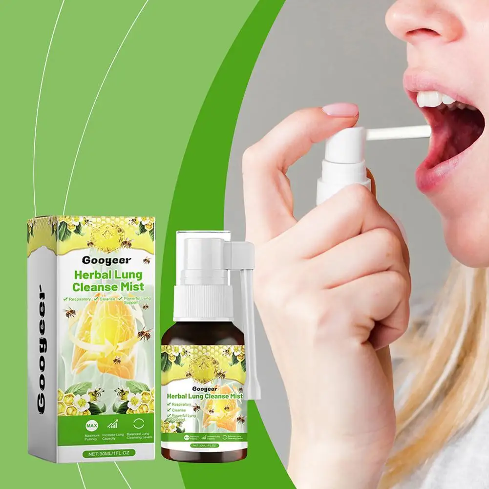 Lung Herbal Cleaning Spray Delicate Gentle Cleaning Lungs Smoking Cleaning Spray Keeps Lungs Healthy Eliminates Inflammation