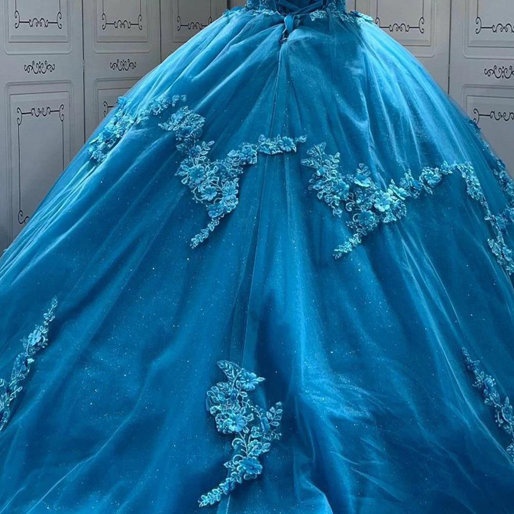 فساتين الأميرة Quinceanera بدون حمالات سباركلي ثوب حفلة ترتر خرز حلو 16 حفلة موسيقية مشد Vestido De 15 Años مخصص