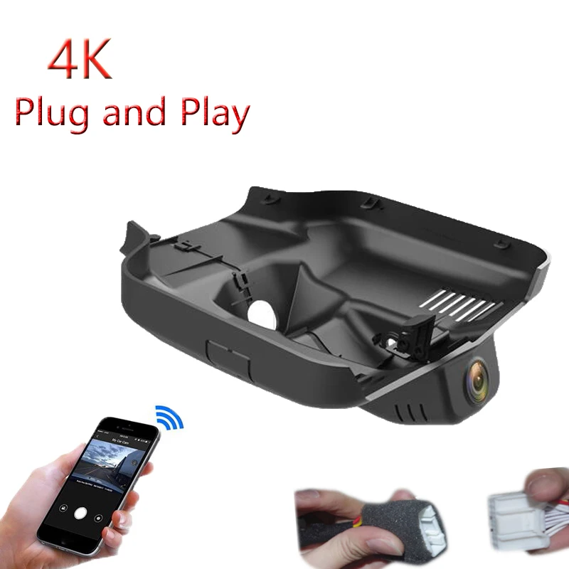 4K Plug And Play For Geely BINRAY COOL 1.5T 2022 2023 2024 Car Wifi DVR Video Recorder Dash Cam Camera Night Vision FHD 2160P