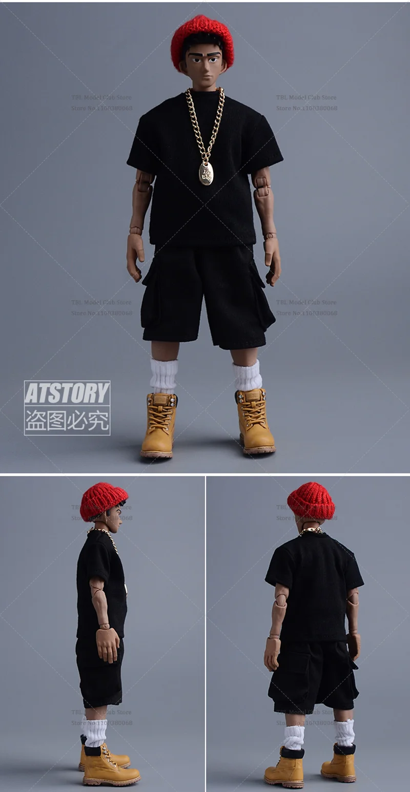 1/12 Schaal Vrouwelijke/mannelijke kleding Veelkleurige Stapel Koude Cap Handgemaakte Wollen Hoed Hip Hop Mode Voor 6-inch Action Figure Soldaat