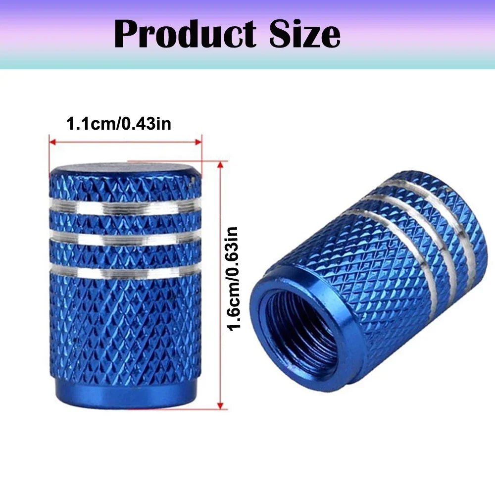 2/4/8/12Pcs Car Tire Stem Valve Caps Wheel Valve Covers Car Dustproof Waterproof Tire Cap for Cars Motorcycles Trucks Bikes