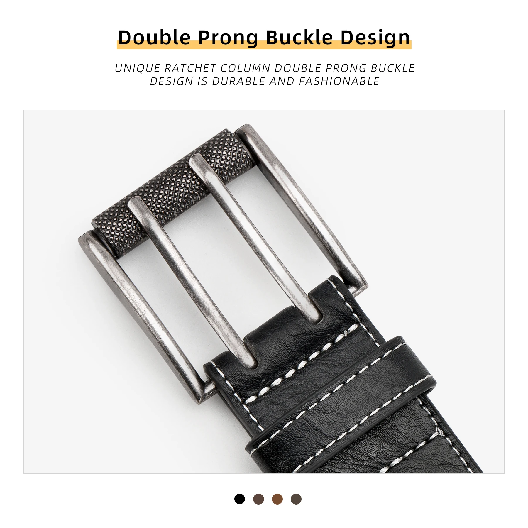 남성 클래식 더블 프롱 벨트 패션 캐주얼 헤비 듀티 작 - Leather Works Belt 리뷰 및 가격