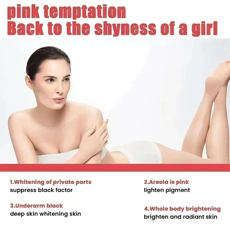 Sexy Pink Serum For Women Lip Areolas Private Parts Tender Remove Intimate Melanin Skin Care Whitening Body Serum