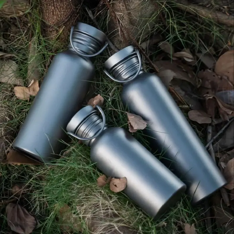 초경량 캠핑 스포츠 순수 티타늄 물병 500ml 600ml 750ml