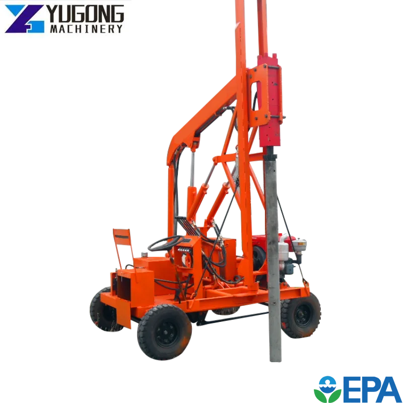 YG China Highway Guardrail Loader Hydraulic Pile Driver 2.6 Meters Depth Construction Crawler Type Hydraulic Hammer Pile Driver