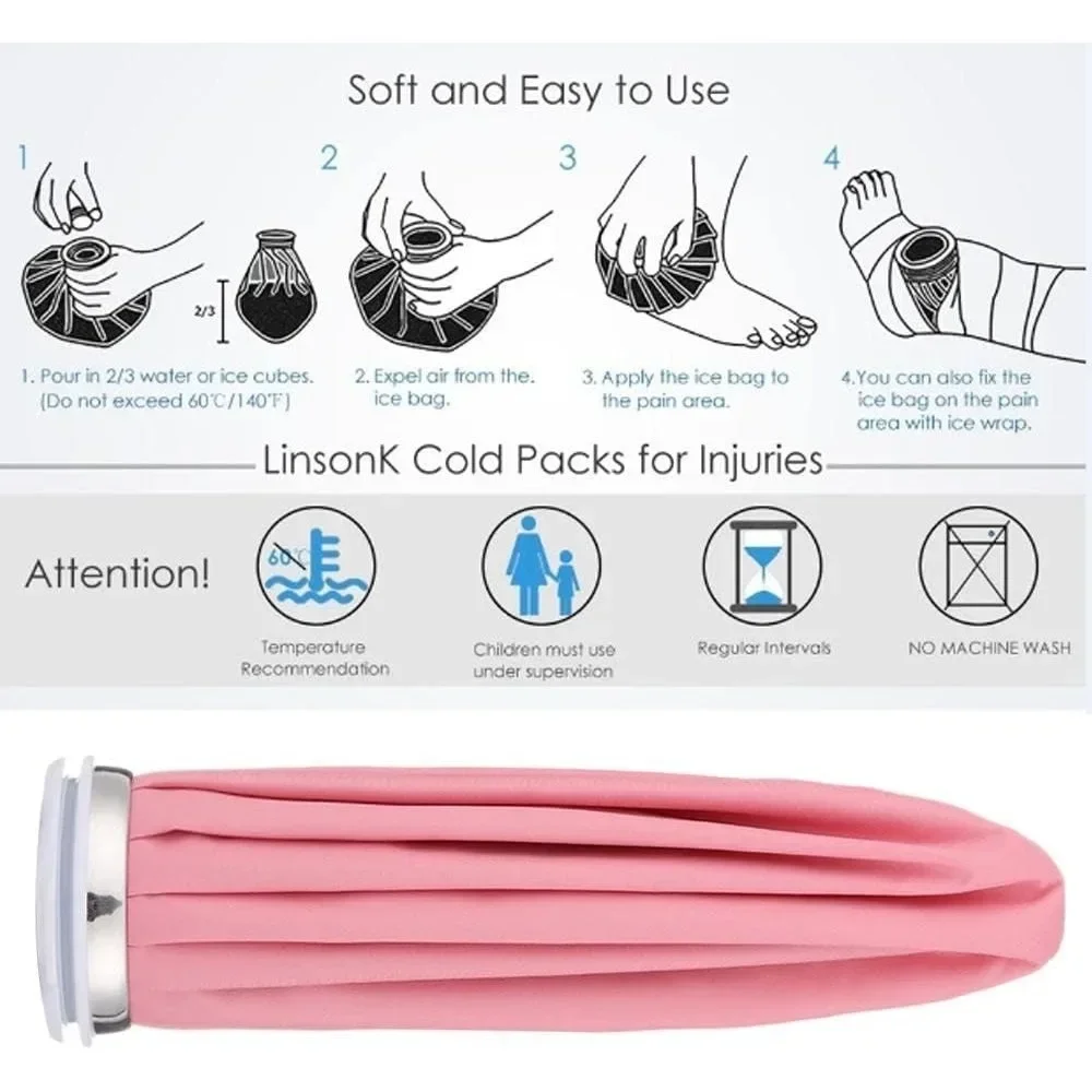 Saco térmico reutilizável, pacote de gelo preto fresco, material respirável, terapia quente e fria, alívio da dor para joelho, cabeça, perna, fornecimento de cuidados com lesões