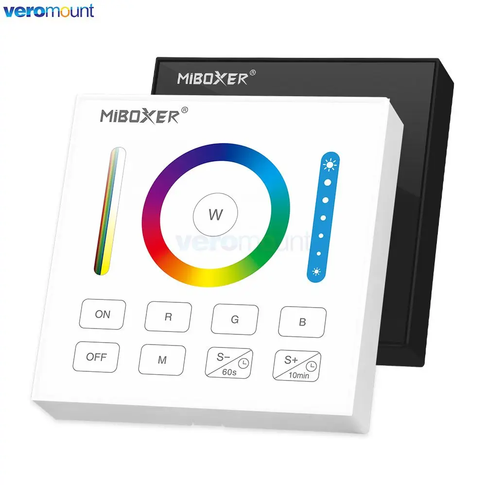 B0 B1 B2 B3 B4 B8 T1 T2 T3 T4 B5 Brightness CCT RGB RGBW RGBCCT Panel Remote for 2.4G MiBoxer LED Light Bulb Lamp Controller