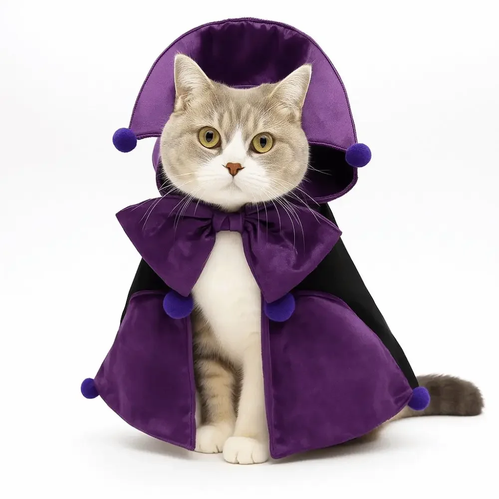 Cosplay Pet Halloween Costumes Small/Medium/Large Knight Style Dog Halloween Costumes Lightweight Breathable Cat Magic Cloak