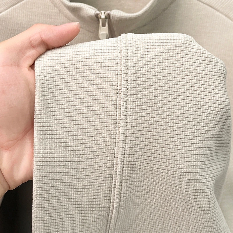 Luxusmarke Herbst Neuheit: Reißverschluss-Pullover mit halbhohem Kragen für Herren, heiß begehrter, warmer und modischer Strickpullover aus Samt. – Detail 16