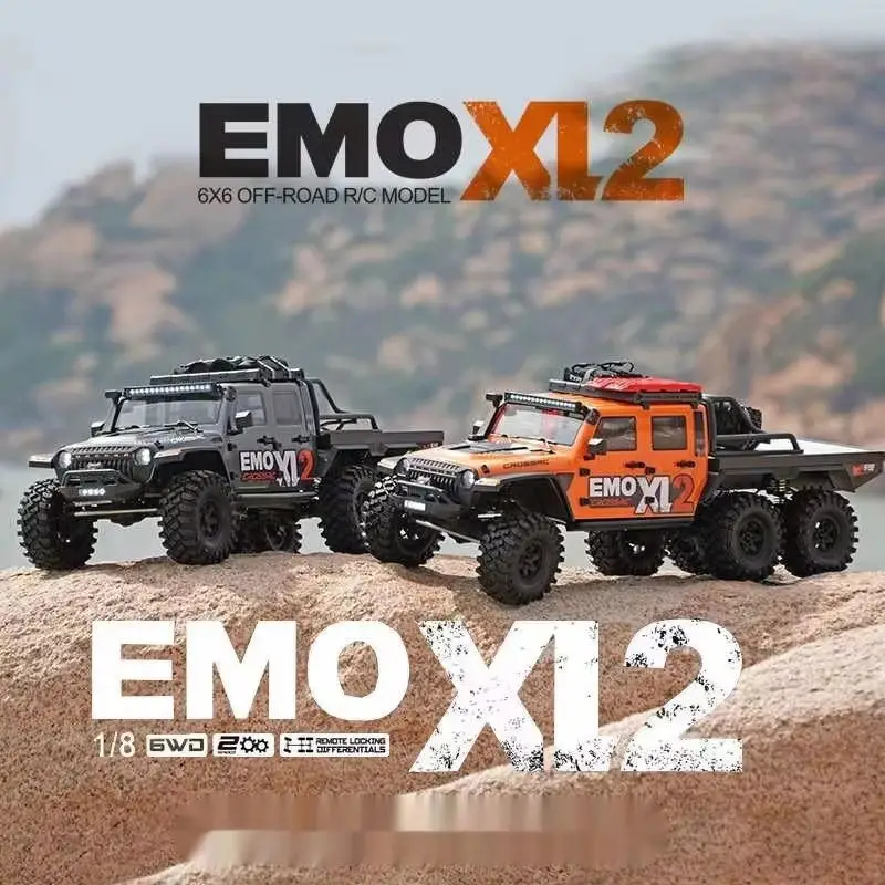 

EMO XL2 Mustang 1/8 RTR 6X6 Электрический внедорожный краулер на радиоуправлении с шестиколесным приводом, блокировкой дифференциалов и двухскоростной трансмиссией
