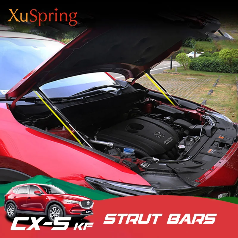 Hidráulica Rod Strut Primavera Choque Bar Styling, Suporte de Suporte, Tampa do Capô Frontal, Mazda CX-5 CX5 2017-2021 2022 2023 2024 KF