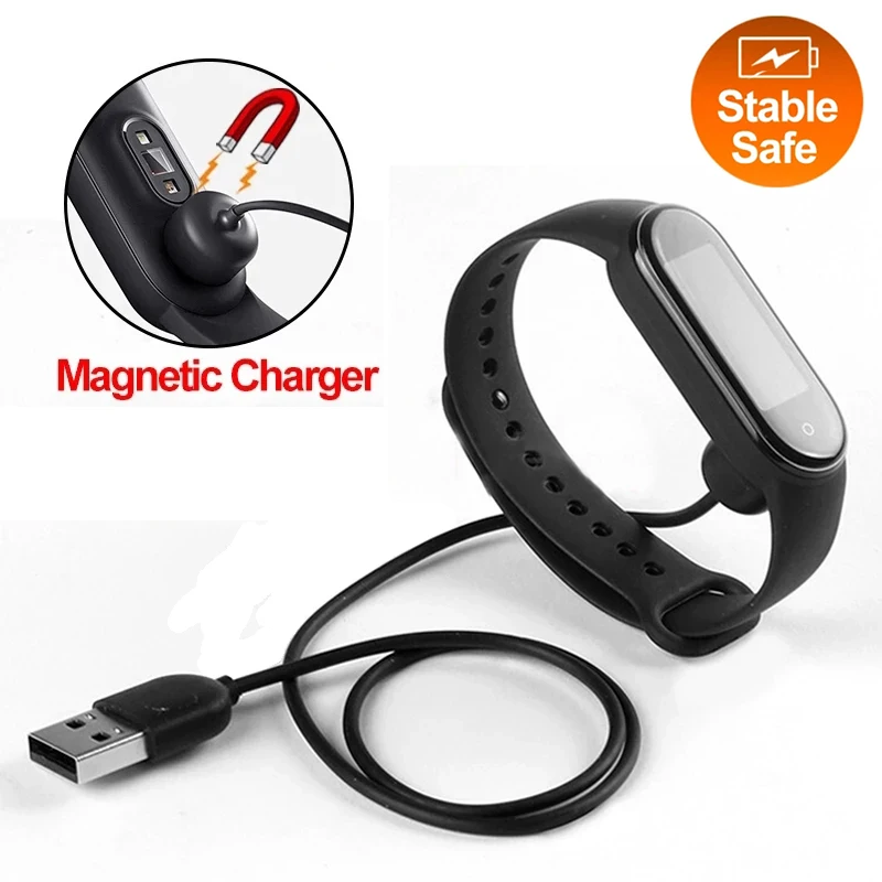 USB Charging Cable For Xiaomi Mi Band 7 Pro Magnetic Chargers for Xiaomi Mi Band 7 6 5 4 3 2 Charger Line Portable Charger Wire