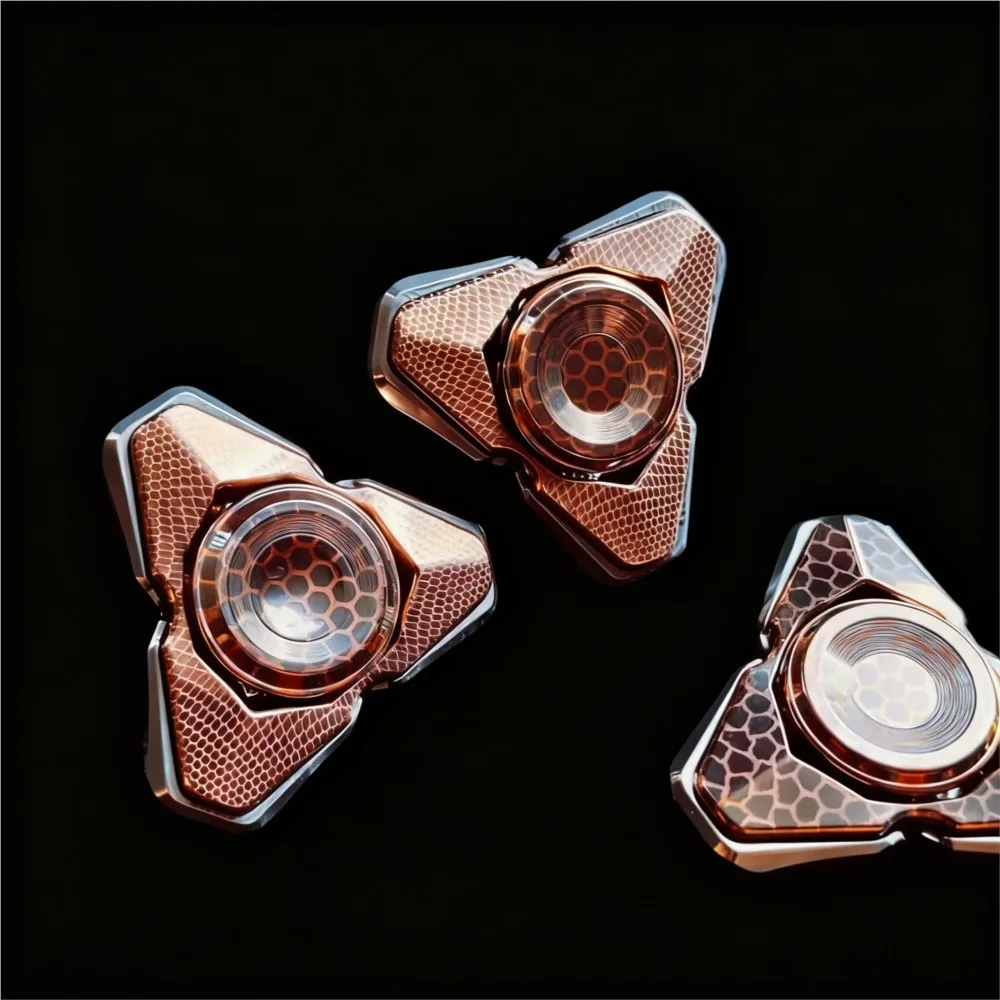 S ONE EDC SUAN Q-S سوبر موصل ضبط الشوكة تململ سبينر مفتوح مسمار الدوران ثلاثة شفرات تململ سبينر #3