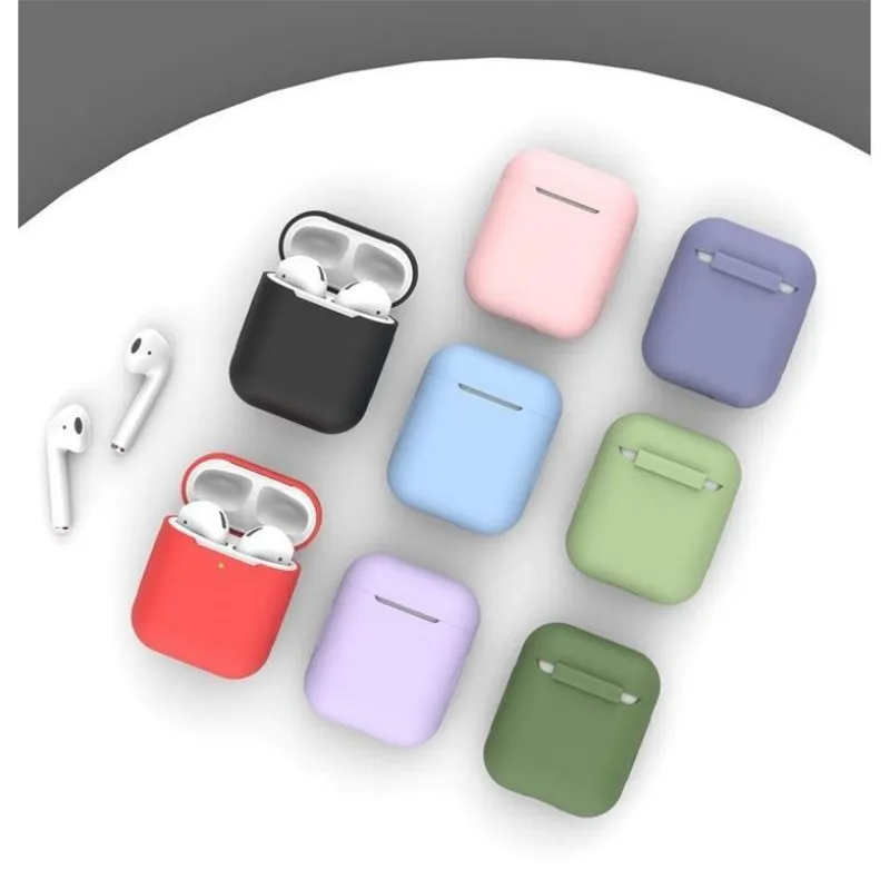 

Silicone Earphones Case For Airpods 1, Airpods 2, Headphone Case Protective Case For Apple Airpods 1st 2nd Case A1602 a1938