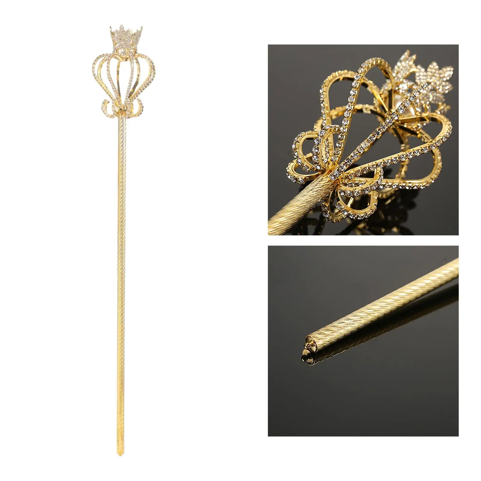 عصا الأميرة حجر الراين الصولجان لإكسسوارات أزياء الحفلات المسابقة