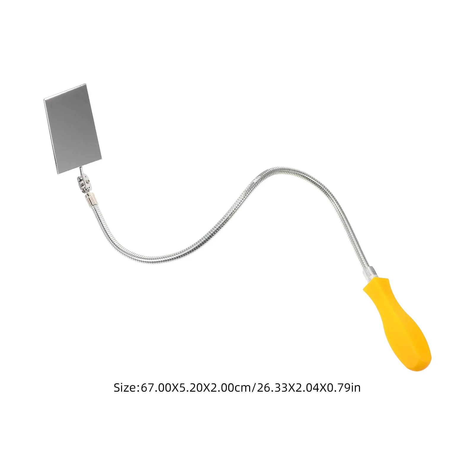 

360 Degree Foldable Under Vehicle Inspection Mirror Reflective Surface Extendable Long Handle Non-Slip Mechanical