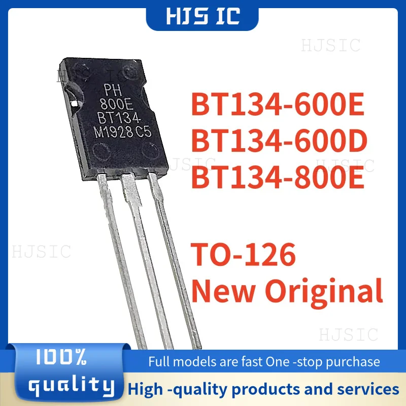 10PCS Imported Original BT134 BT134-600E BT134-600D BT134-800E TO-126 4A/600V  Bidirectional thyristor