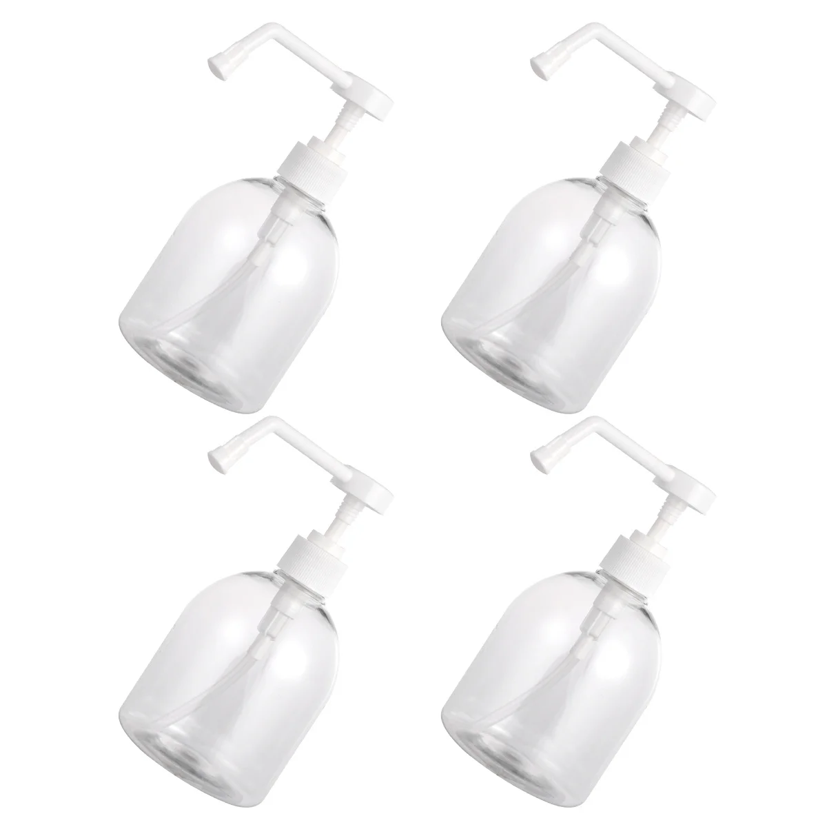 

Pump Bottle Dispenser Pressure Hand Transparent Container Gel Refillable