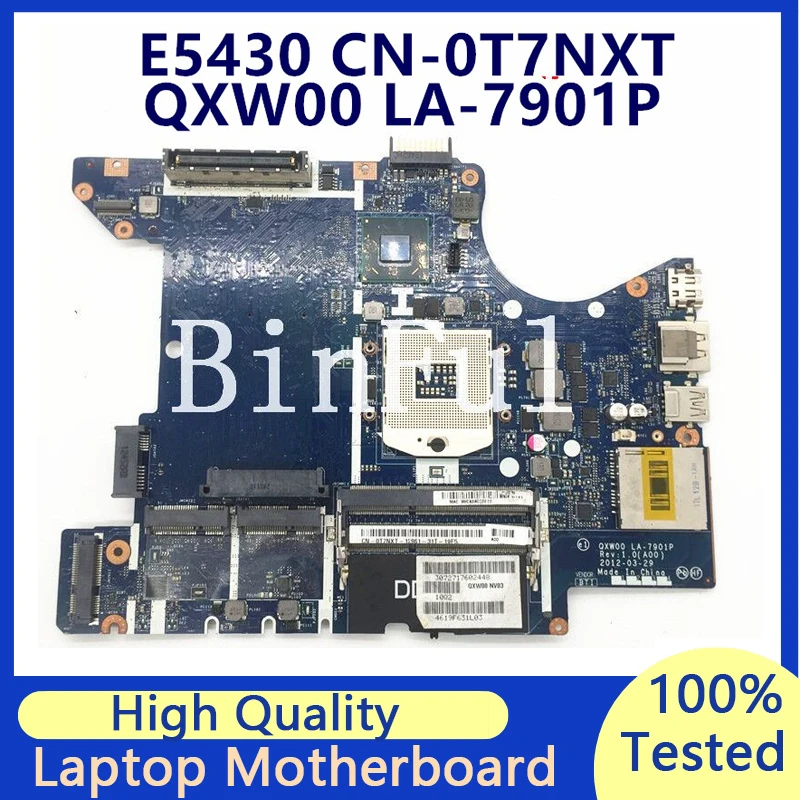 CN-0T7NXT 0T7NXT T7NXT Mainboard For DELL Inspiron E5430 QXW00 LA-7901P Laptop Motherboard 100% Full Tested Working Well