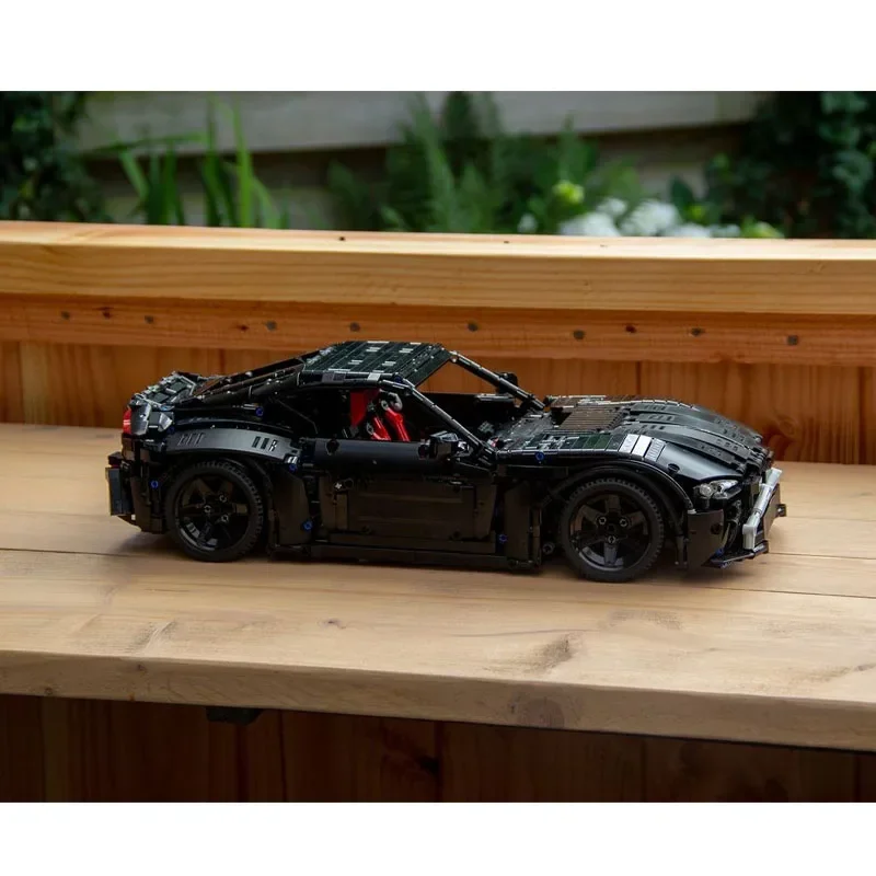 MOC-69993 Zwart Gt Supercar 1:10 Bouwsteenmodel • 3053 Onderdelen Bouwstenen Onderwijs Volwassen Kinderen Verjaardag Custom Speelgoed Cadeau