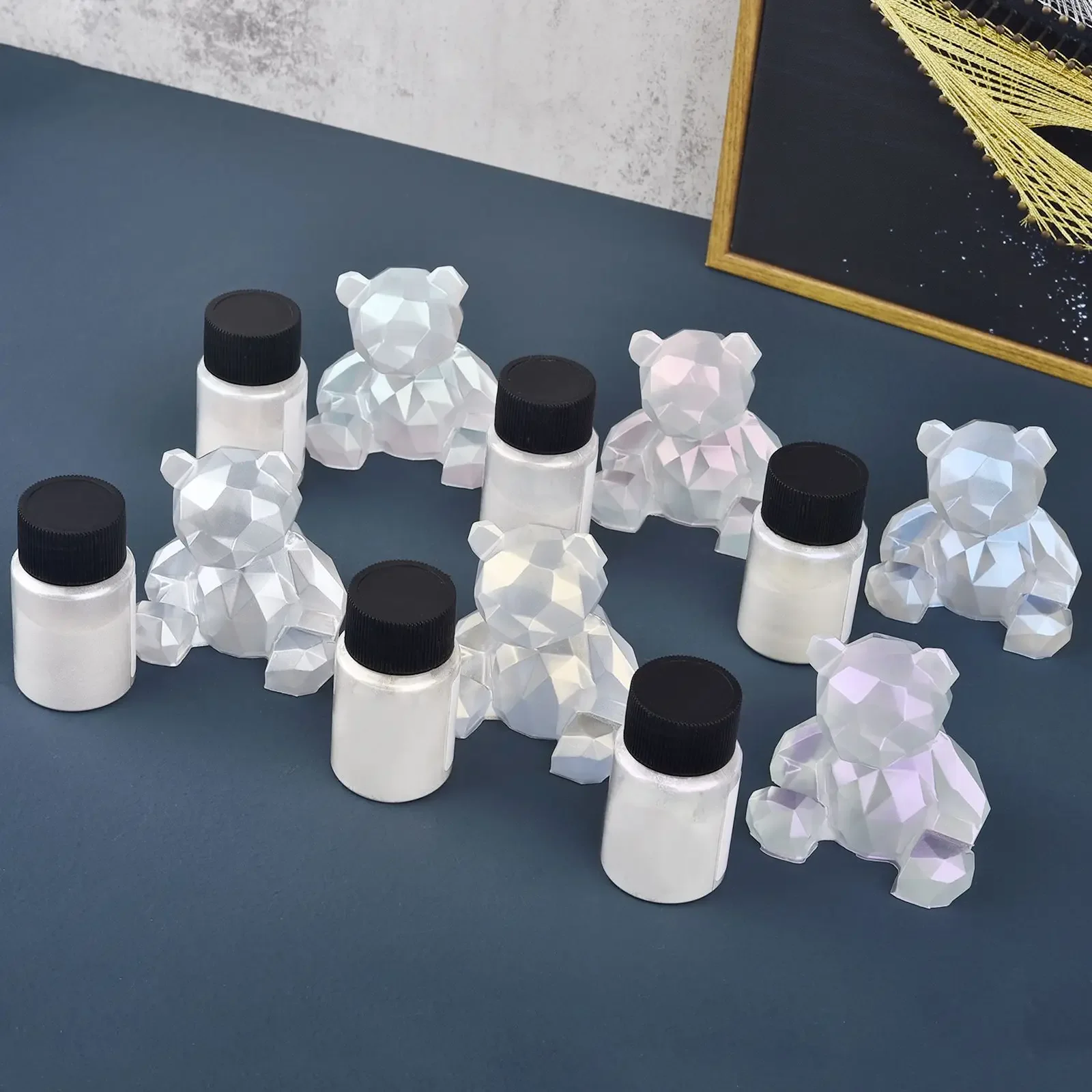 

6 Colors Pearlescent Mica Powder Resin Pigment 10g Glitter Powder Epoxy Resin Dye Makeup Nail Art Decor Jewelry Making Supplies