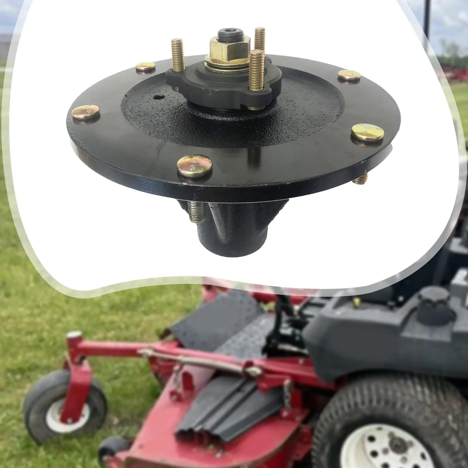 Lawn Mower Spindle Assembly Heavy Duty Metal Deck Hub Precision Replacement Part for Outdoor Power 48 52 60 Inch