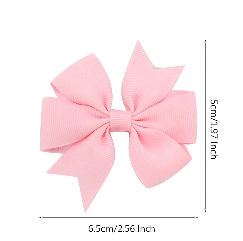 10Pcs/Set New Cute Ribbon Bowknot Hair Clips for Kids Handmade Bows Hairpin Barrettes Headwear Baby Girls Hair Accessories