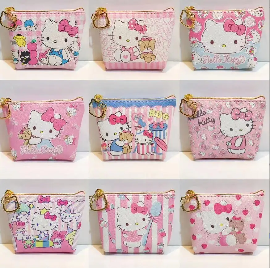 20pcs Coin purses Wholesale Kawaii Janpanese Coin Purse For Women Cartoon Coin Purse