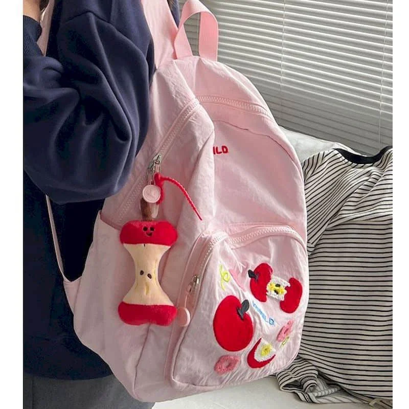 

Cute Backpacks Casual Portable Student Large Capacity Color Blocking Harajuku Backpack For Men And Women 2026 New In Travel Bags