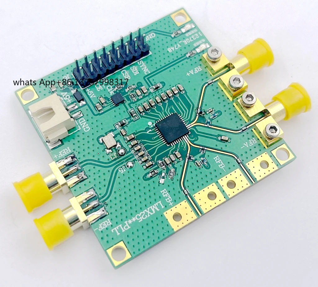 LMX2592 Frequency Source Module Phase Lock Loop Low Noise 10GHz Broadband Output Supports Master Control