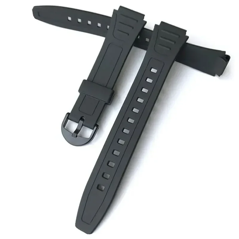 Watch band For Casio G-Shock W-800H W-217H AQ-S800W Resin Rubber Convex Joint 18mm Bracelet watch accessories band