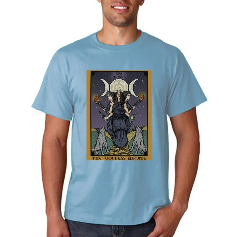 Triple Moon Goddess Hecate Witch Tarot Card Shirt Hekate Statue Witchcraft Gift Apparel Casual? Tee Shirt