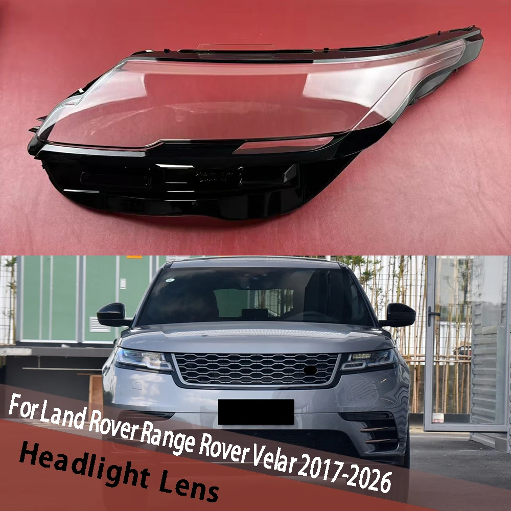 

For Land Rover Range Rover Velar 2017~2026 Headlight Cover Transparent Mask Headlamp Lamp Shell Lens Replace Original Lampshade
