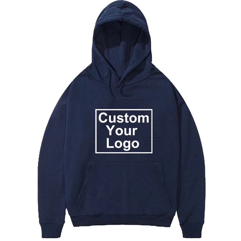 Fashion Customize your logo Hoodie For Man Women Winter Autumn Casual DIY Printed Hooded Sweatshirts Plus Size