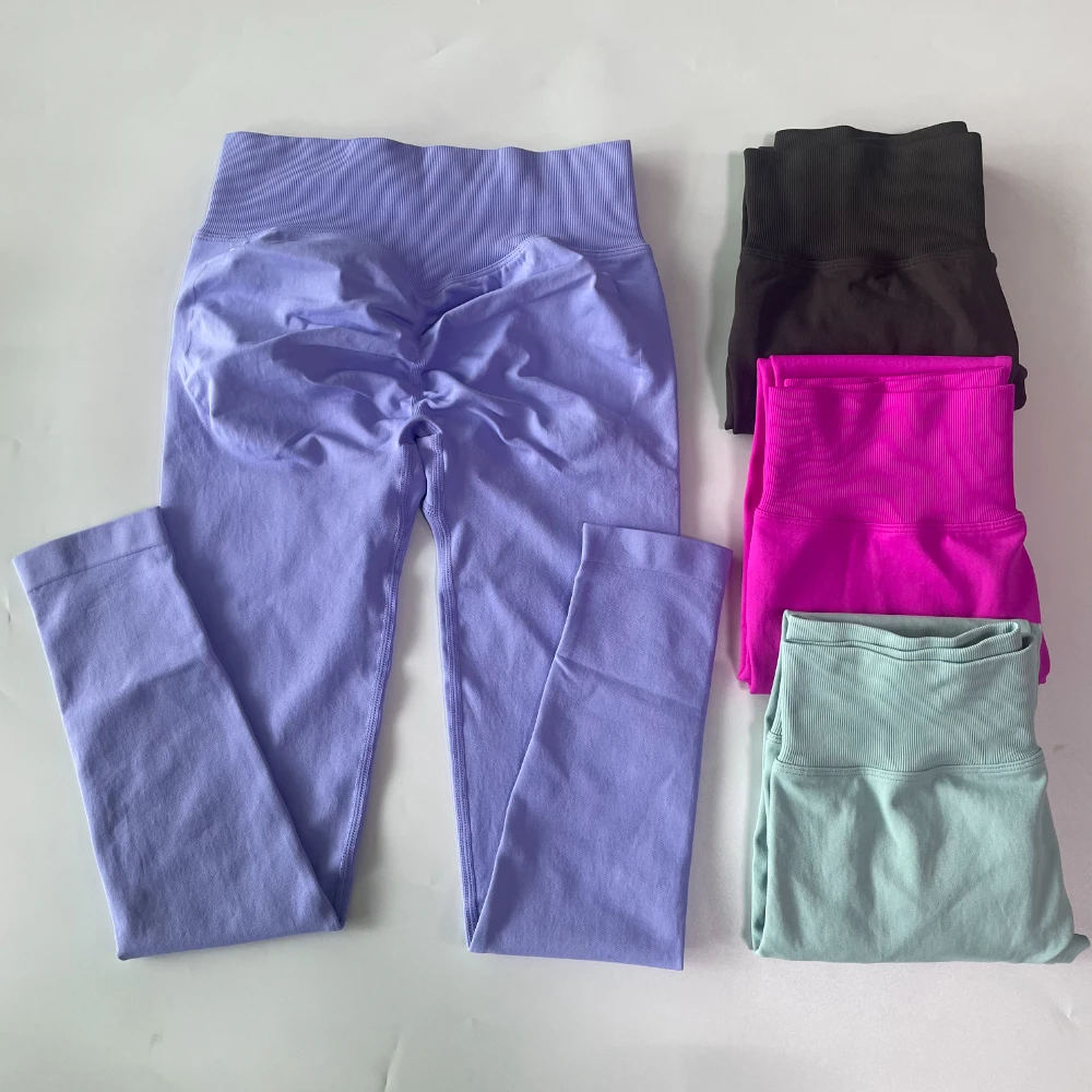 Pericic 2-teiliges Set Damen Racer Sport-BH High Waist Scrunch Bum Seam Yoga Leggings Sportanzug Fitnesskleidung Outfit Yoga-Set – Detail 15