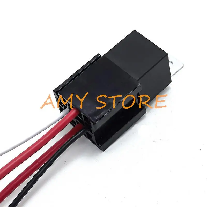 4 5 broches 80A 12V 24V Automobile Étanche Relais Relais De Voiture Populaire Type Courant relais Climatiseur w Prise de Fil