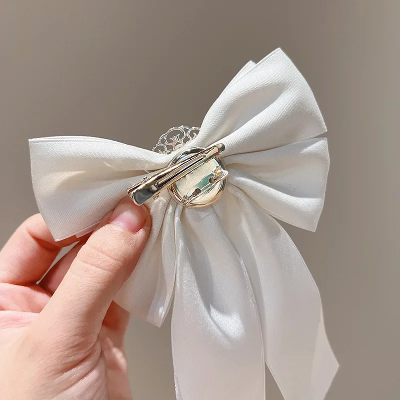 New Bow Tie Professional Attire with Ribbon Bow Tie Hair Clip Small Fresh and Versatile Shirt Collar Flower Accessories