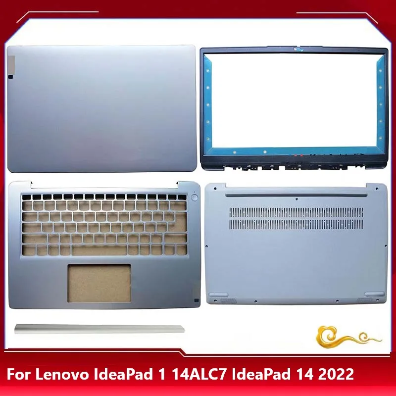 New/org For Lenovo IdeaPad 1 14ALC7 14IJL7 14IAU7 IdeaPad 14 2022 LCD Back Cover /LCD bezel /Upper cover / Bottom Case,Silver