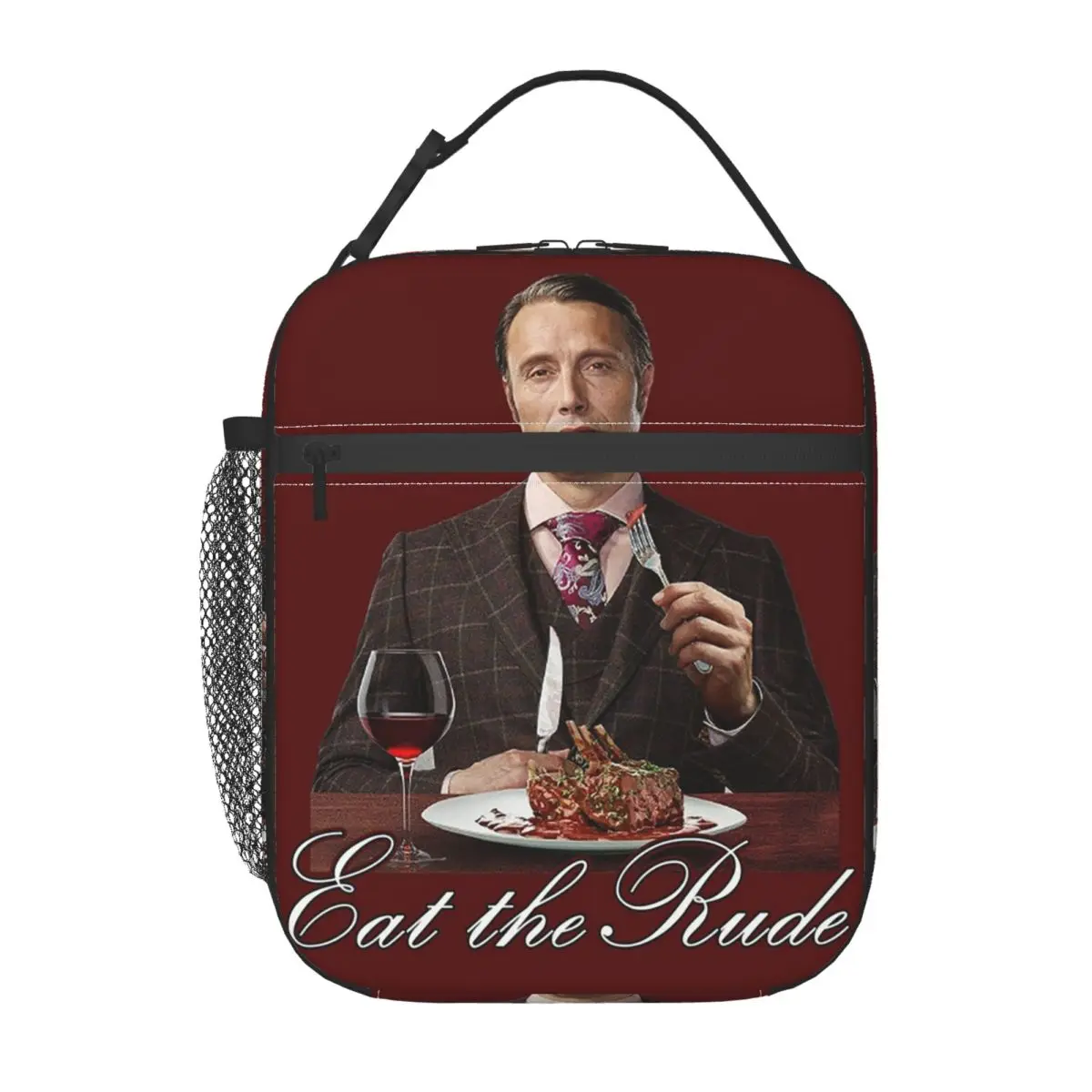 Mads Mikkelsen Hannnibal Eat The Insulated Lunch Bag for Women Children Portable Food Boxes Thermal Lunch Box Tote