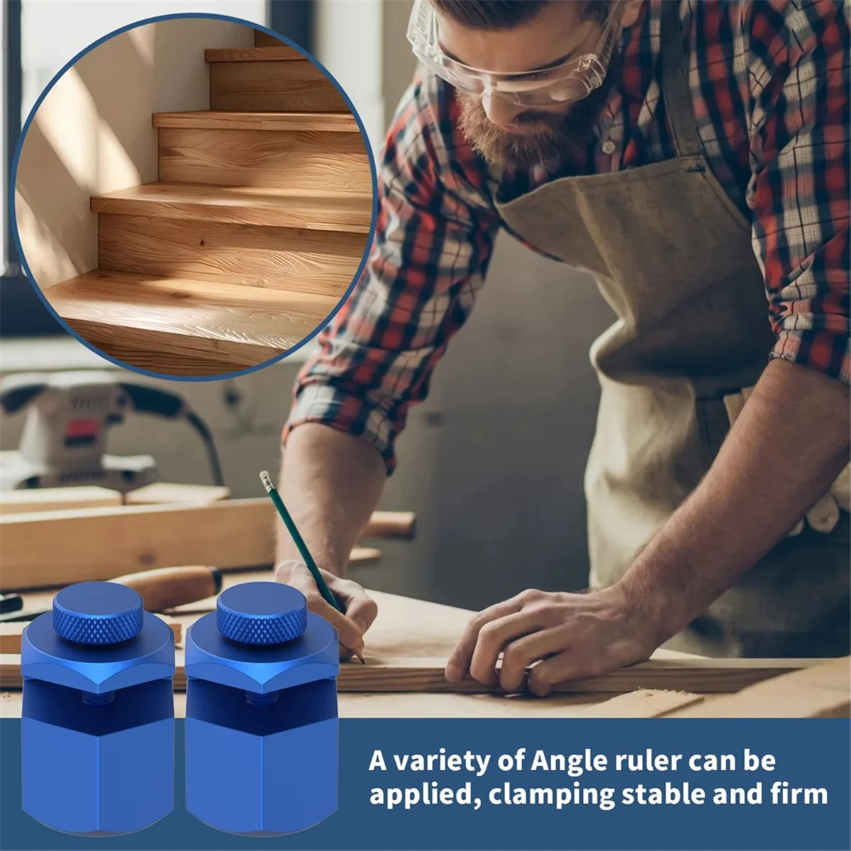 

A72P Высокие лестничные манометры для обрамления квадратных лестничных манометров из алюминиевого сплава, инструмент с держателем и крючком, точные лестничные манометры A