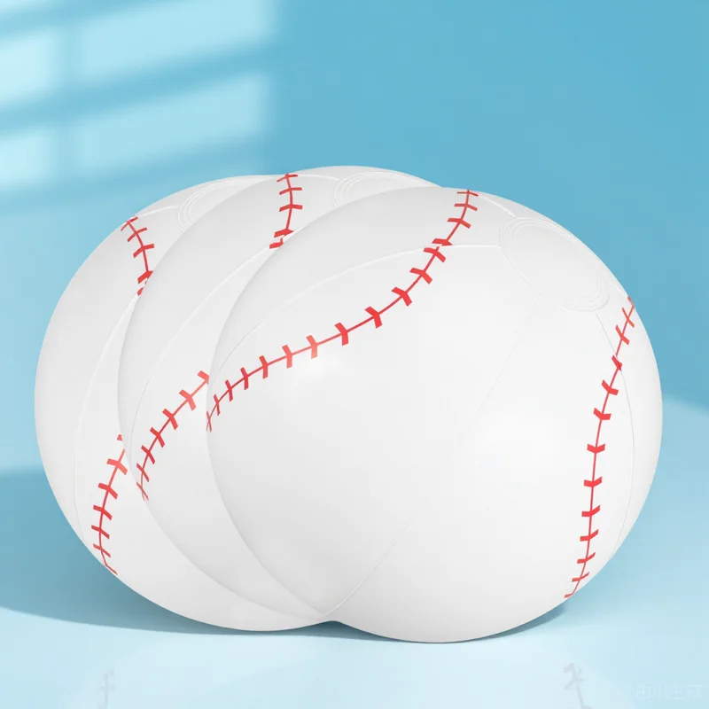 

3 Pcs Swimming Pool Inflatable Baseball Balls for Kids Beach Toy Toys White The Toddler