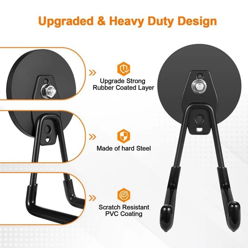 Heavy Duty Magnetic Utility Hook Set for Tool Rack Office Accessories-A79M view 5