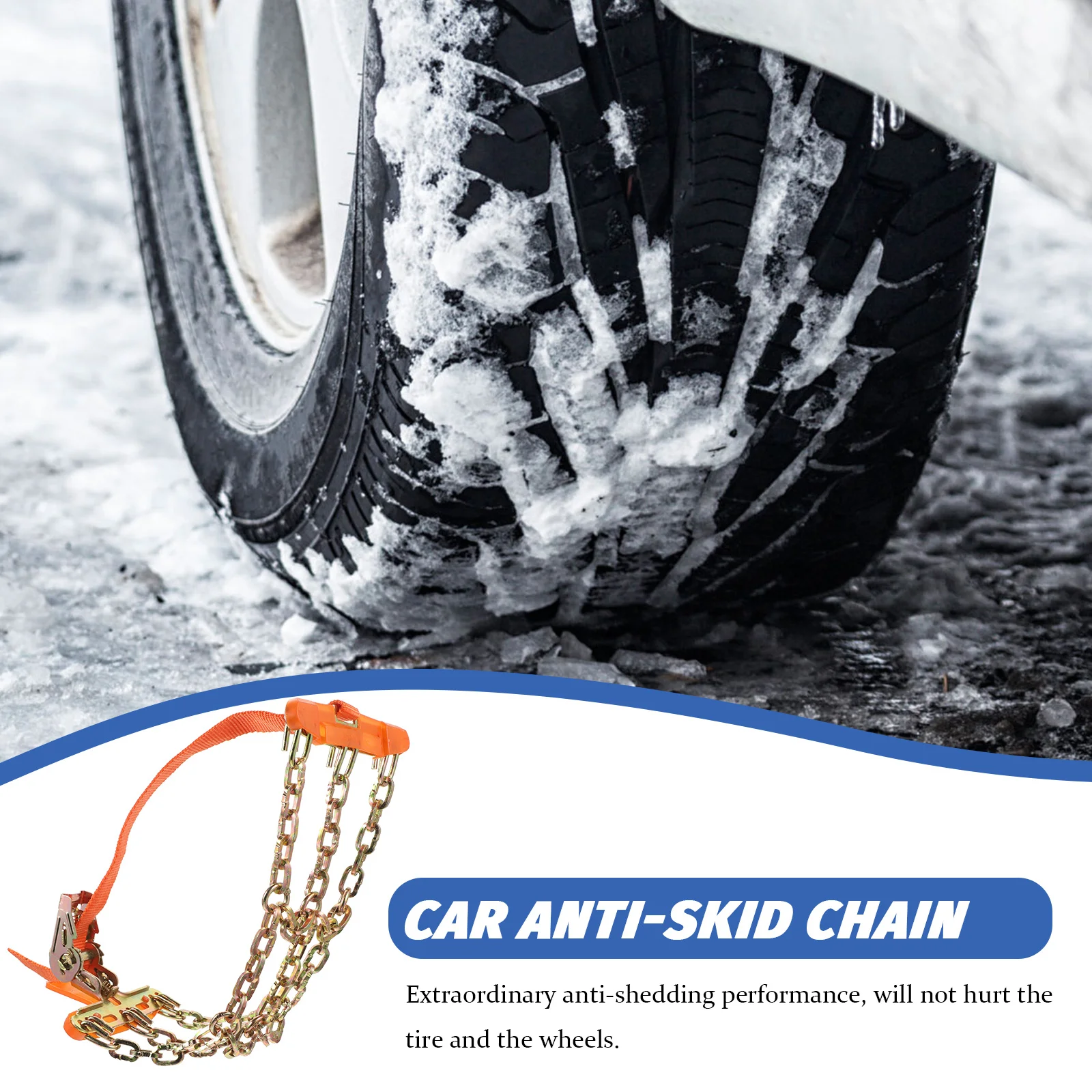 Tire Chains Car Universal Vehicle Traction Anti-slip Emergency Auto Snow Tyre Wheel Anti-skid Tires